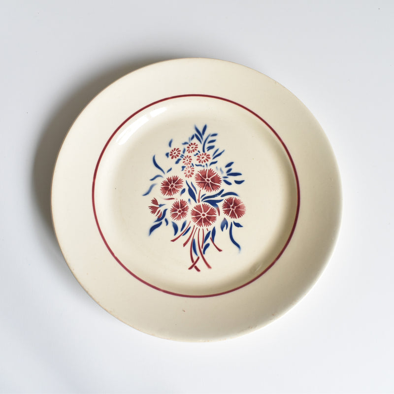 Antique Dessert Plate Badonviller Francine C
