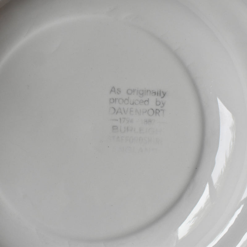 Vintage Dessert Plate DAVENPORT Burleigh Staffordshire England B