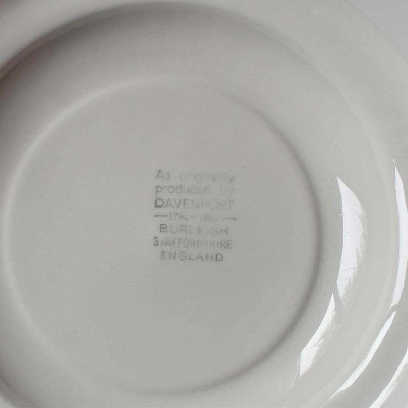 Vintage Dessert Plate DAVENPORT Burleigh Staffordshire England C