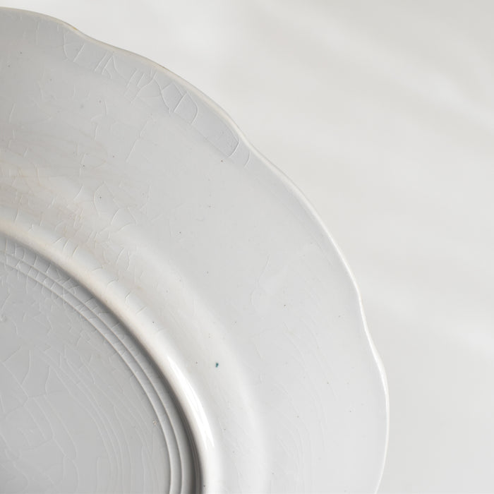 アンティークデザートプレート フラワー＆レリーフ A