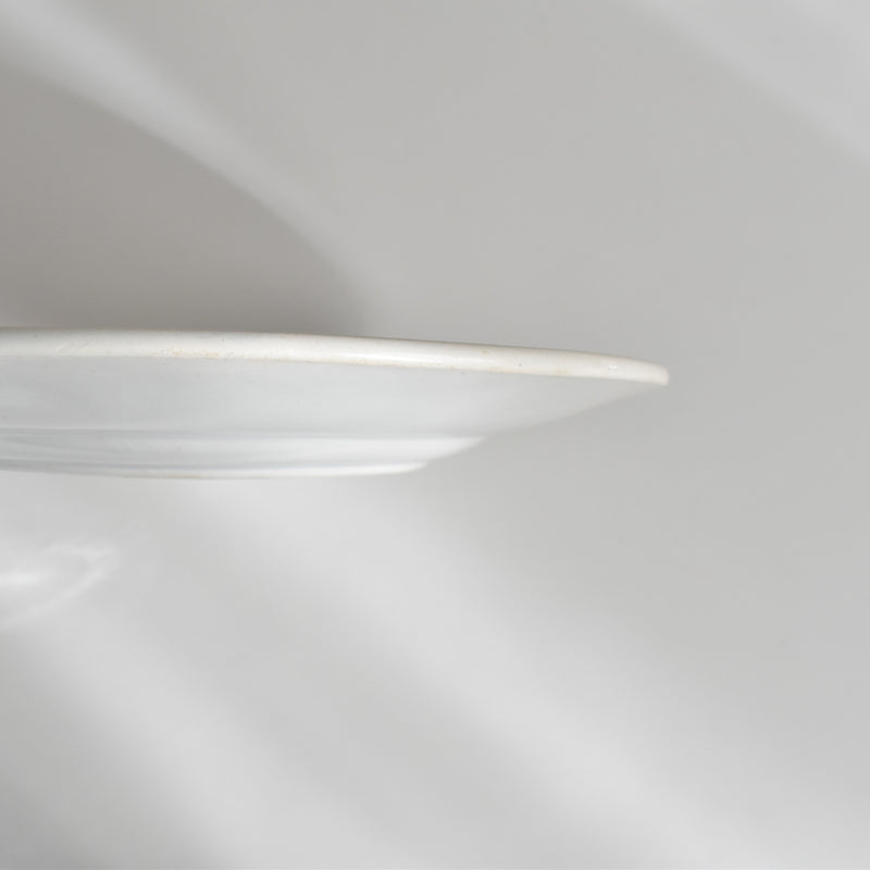 Antique Dessert Plate, LM&Cie Creil Montereau, Relief