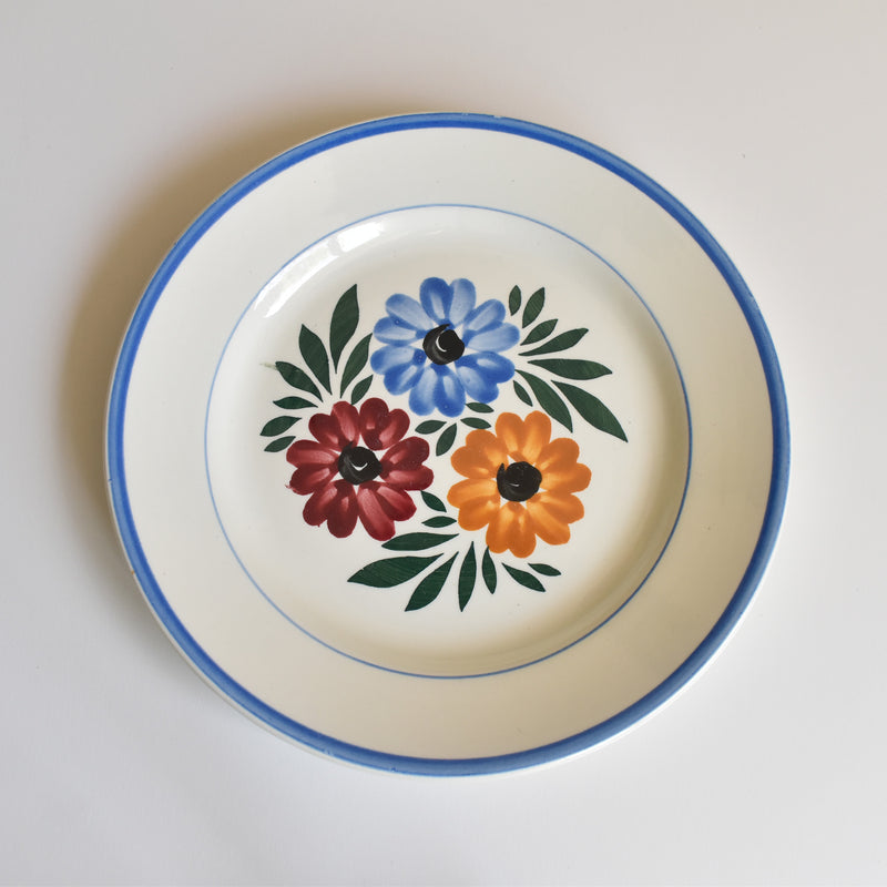 Vintage dessert plate HBCM Creil-Montereau Yvonne C
