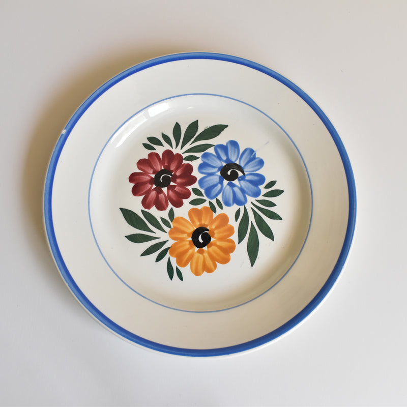 Vintage Dessert Plate HBCM Creil-Montereau Yvonne F