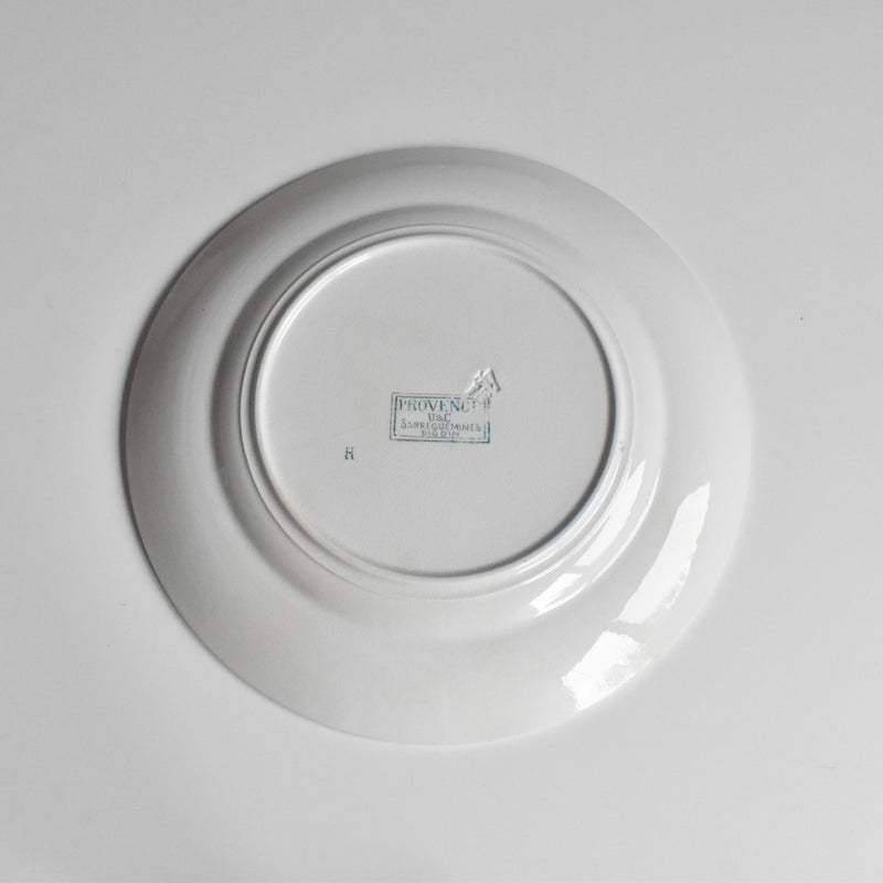 Antique Dessert Plate, U&C Sarreguemines Provence B