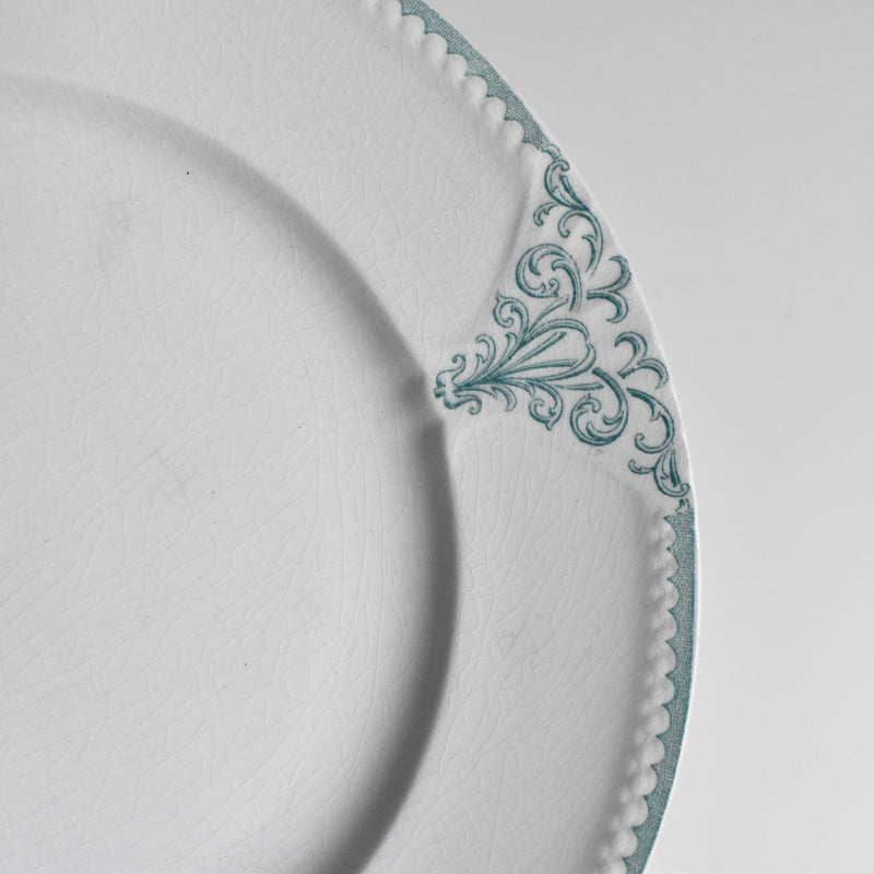 Antique Dessert Plate - U&C Sarreguemines Provence D