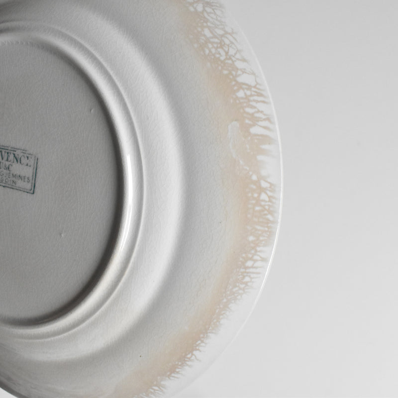 Antique Dessert Plate - U&C Sarreguemines Provence E