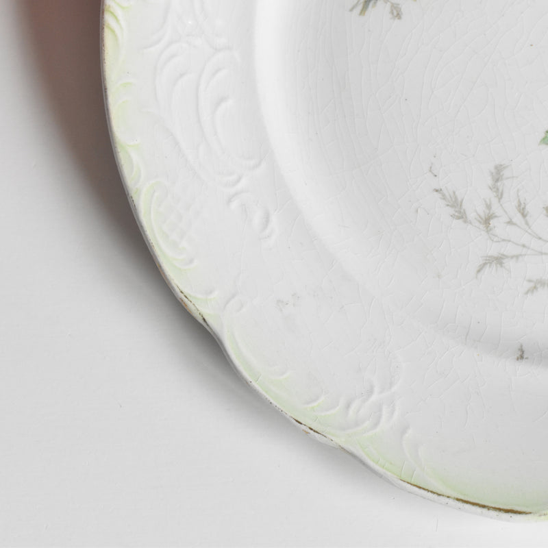 Antique Dessert Plate - Fraises (Strawberries) B