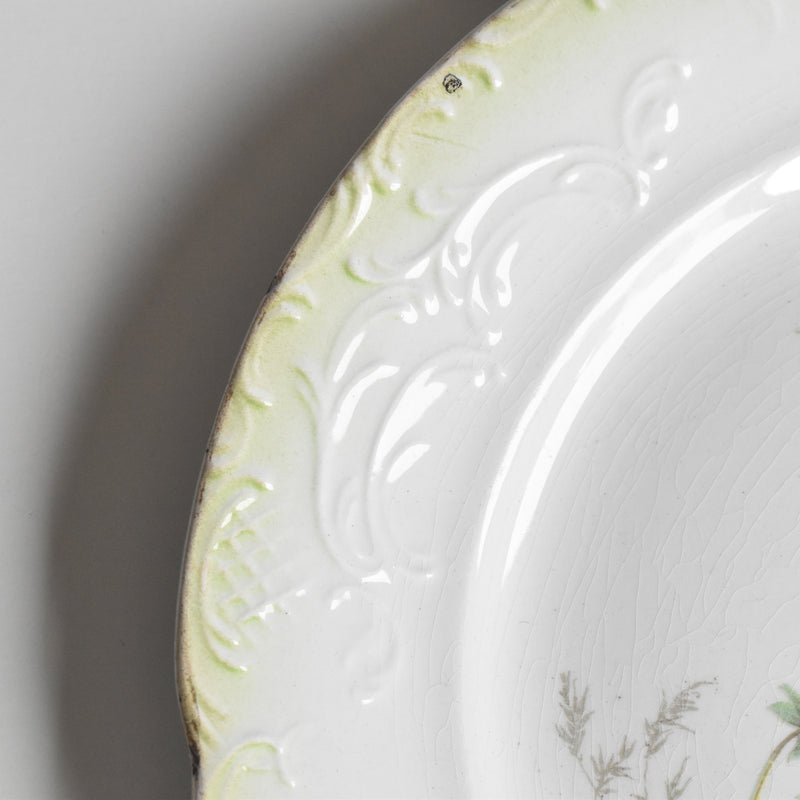 Antique Dessert Plate - Fraises (Strawberries) B