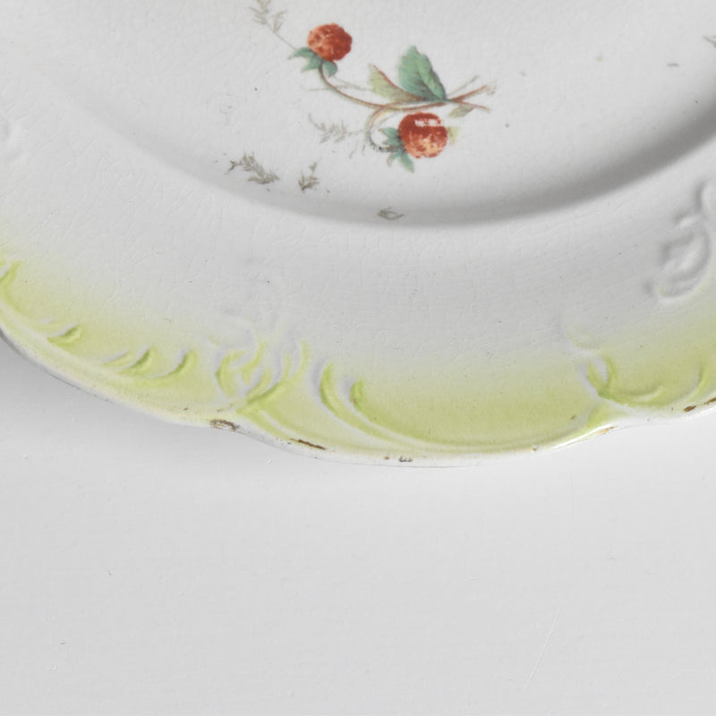 Antique Dessert Plate - Fraises (Strawberries) C