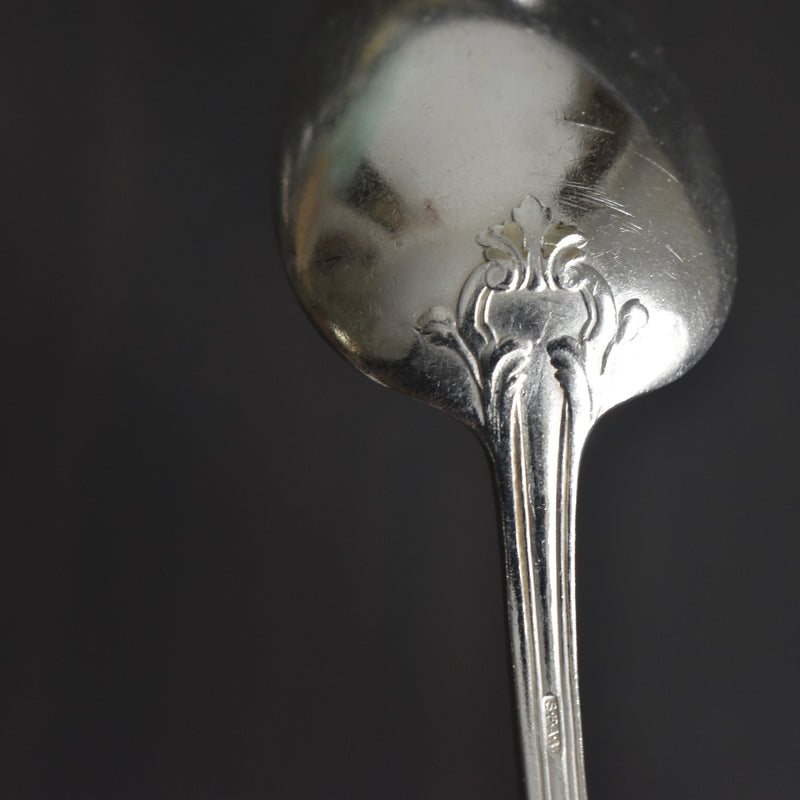 Vintage Dessert Spoon, Silver Plated, SFAM