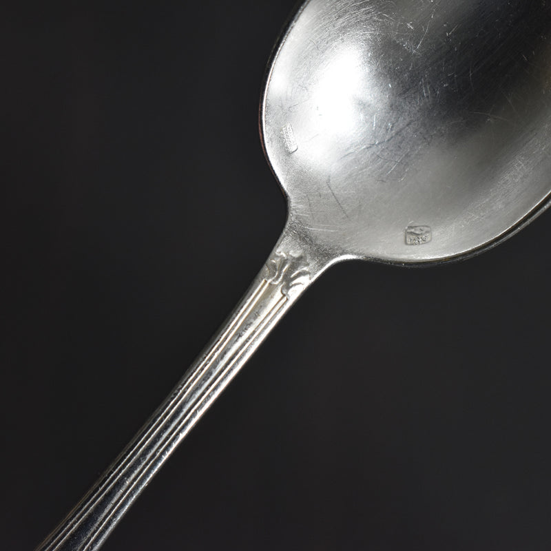 Vintage Dessert Spoon, Silver Plated, SFAM