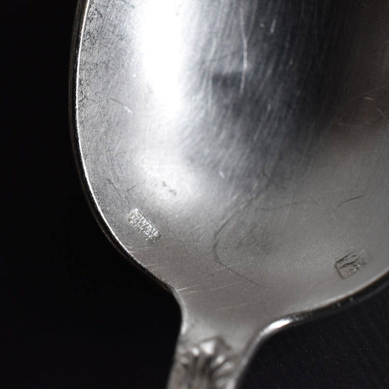 Vintage Dessert Spoon, Silver Plated, SFAM