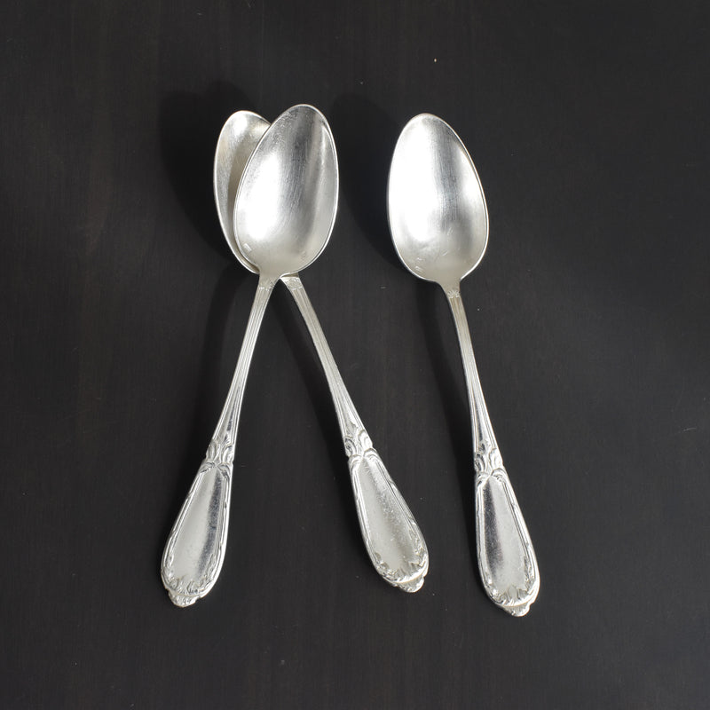 Vintage Dessert Spoon, Silver Plated, SFAM