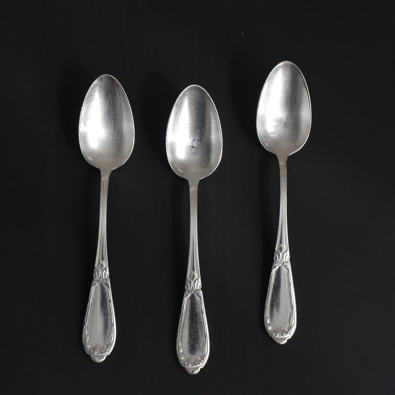 Vintage Dessert Spoon, Silver Plated, SFAM