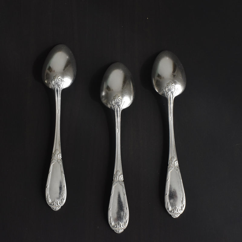 Vintage Dessert Spoon, Silver Plated, SFAM