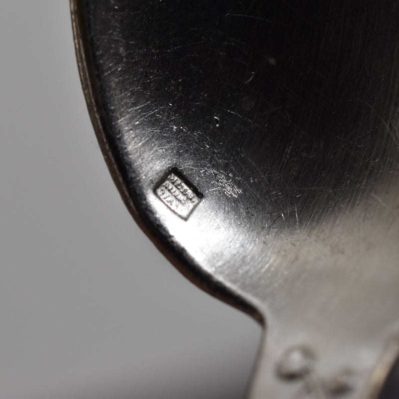 Vintage Dessert Spoon Silver Plated SFAM Flower