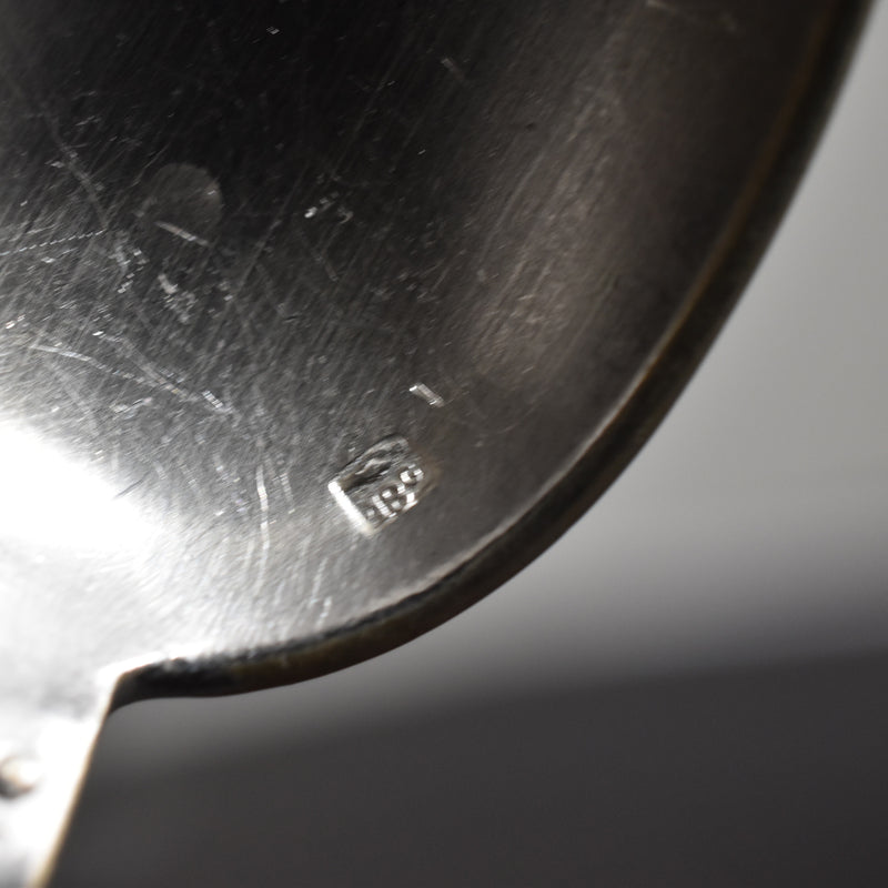 Vintage Dessert Spoon Silver Plated SFAM Flower