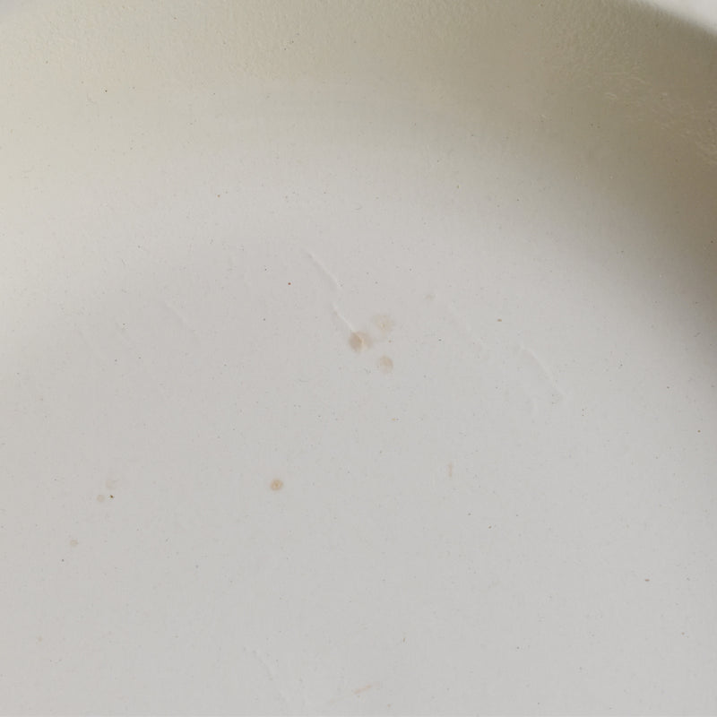 Vintage Deep Plate Digoin & Sarreguemines Ivoire Floral Rim