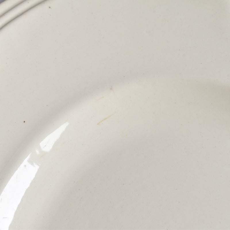 Vintage Oval Platter Digoin & Sarreguemines Ivoire, Petal Rim A