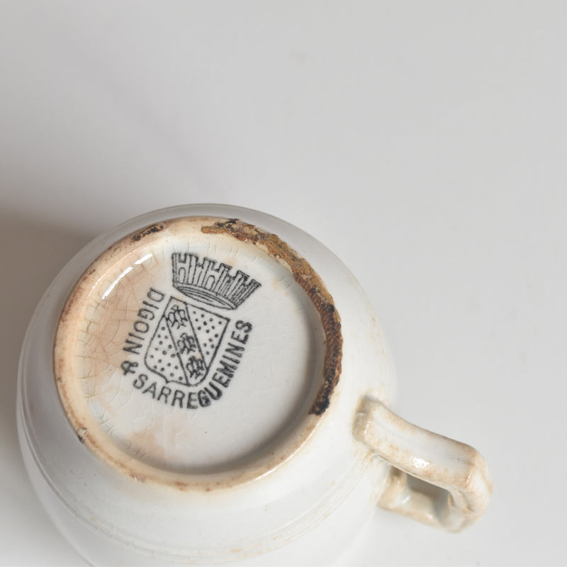 Antique Mustard Pot, Digoin & Sarreguemines