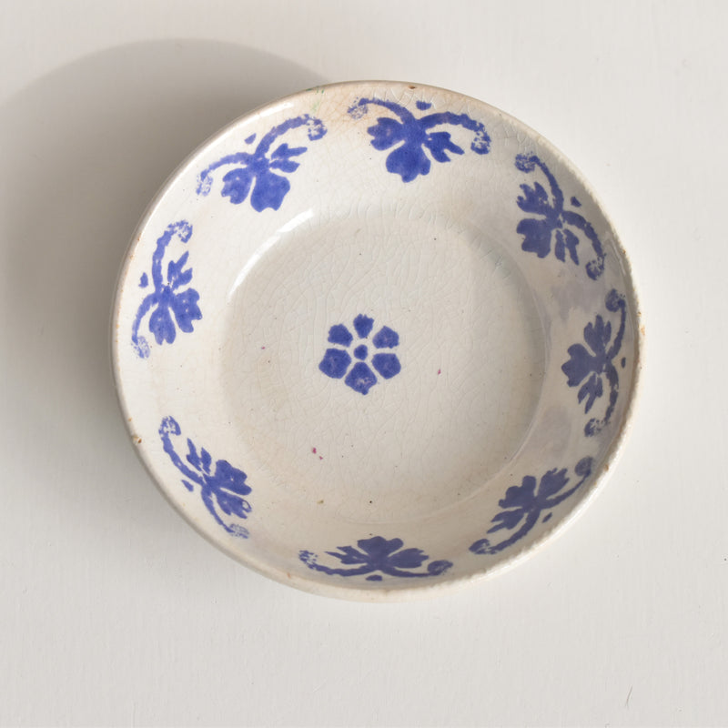 Vintage Dinette (Play Food) Blue Flower Small Deep Plate A