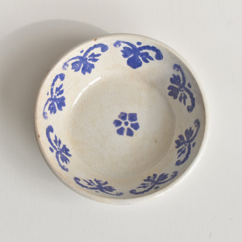 Vintage Dinette Blue Flower Small Deep Dish B