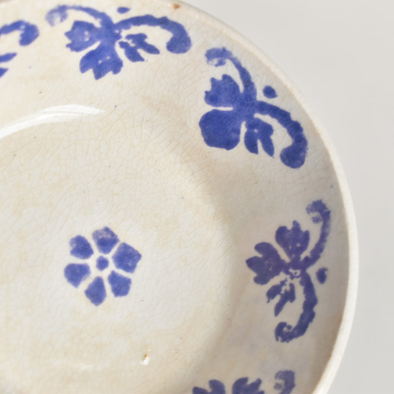 Vintage Dinette Blue Flower Small Deep Dish B