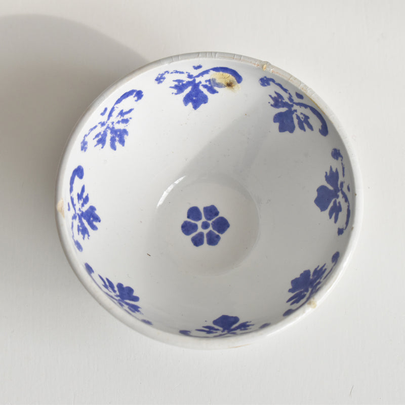 Vintage Dinette (Play Food) Blue Flower Bowl