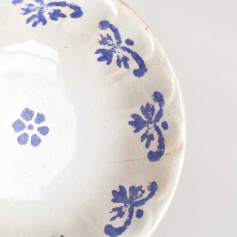 Vintage Dinette (Play Food) Blue Flower Deep Plate