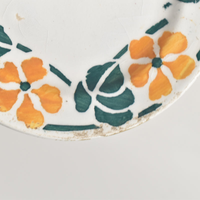Vintage Dinette (Play Food) Yellow Flower Plate