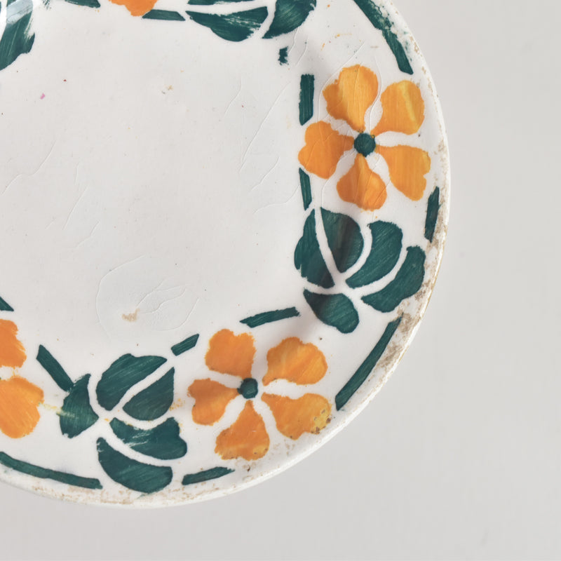Vintage Dinette (Play Food) Yellow Flower Plate