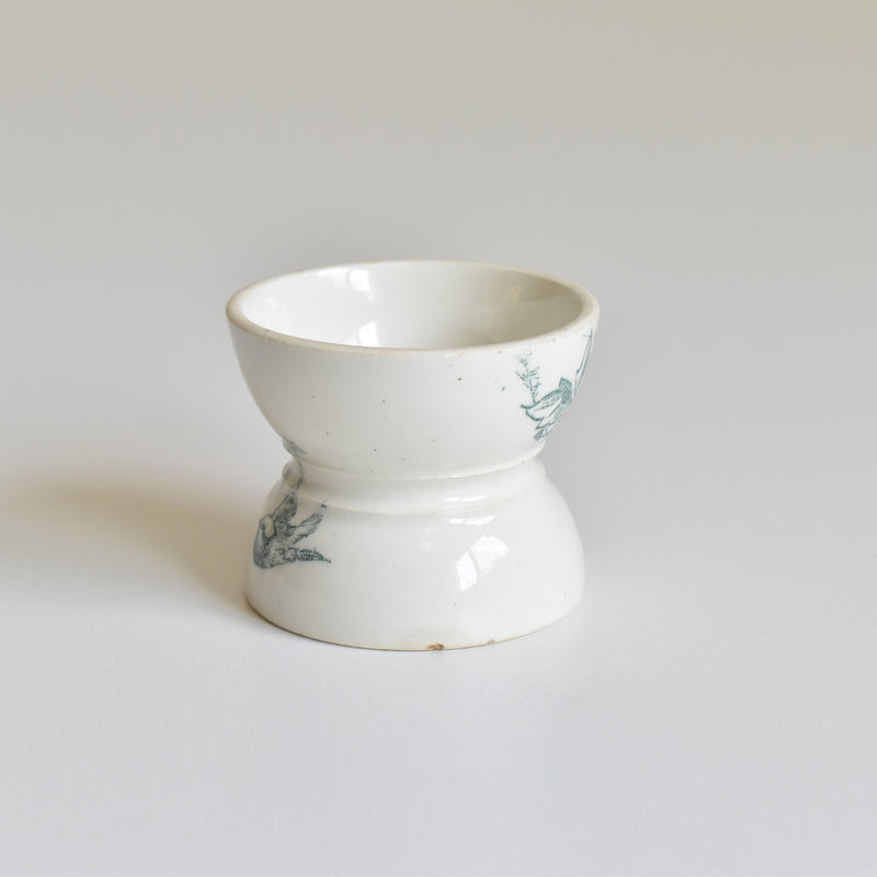 Antique Egg Cup (Coquetier) Diabolo Birds