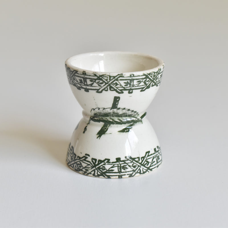Antique Egg Cup (Coquetier) Diabolo Dragonfly