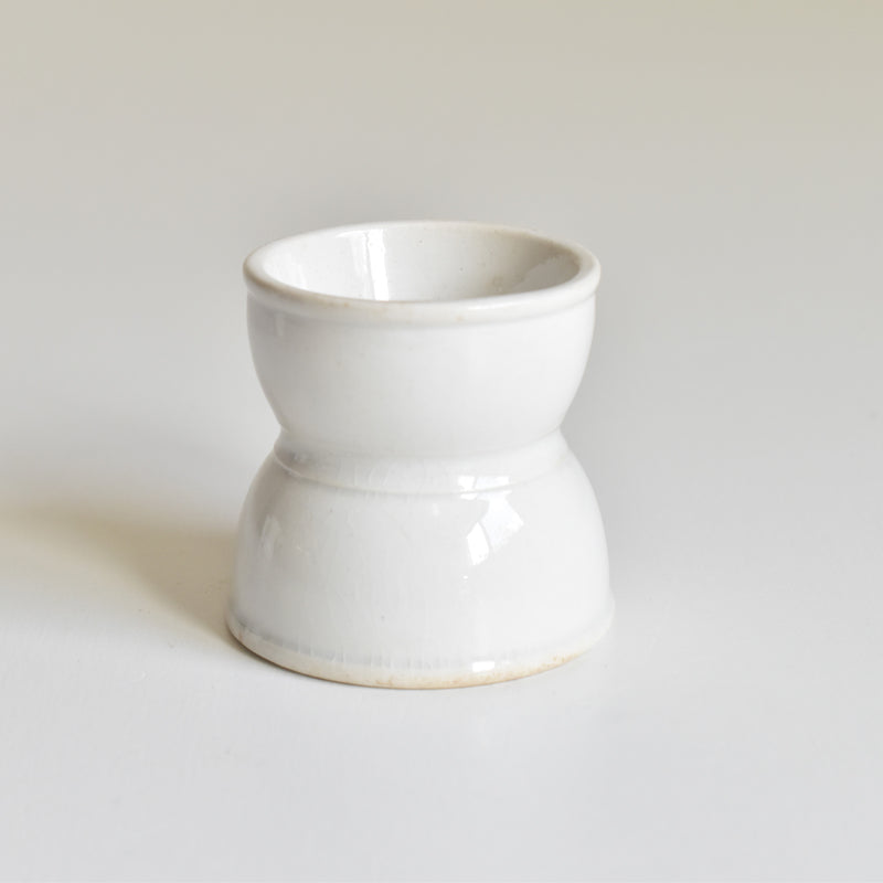 Antique Egg Cup (Coquetier) Diabolo White A