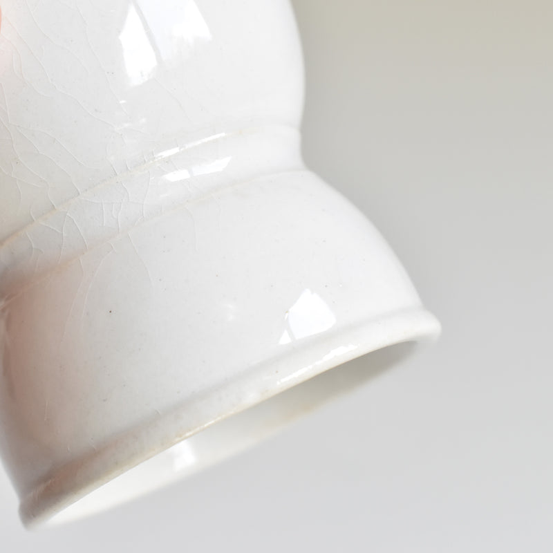 Antique Egg Cup (Coquetier) Diabolo White A