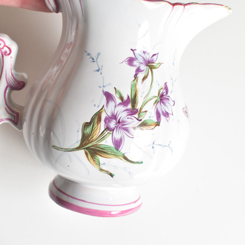 Antique Creamer, Saint-Clément, Emile Gallé, Libellule