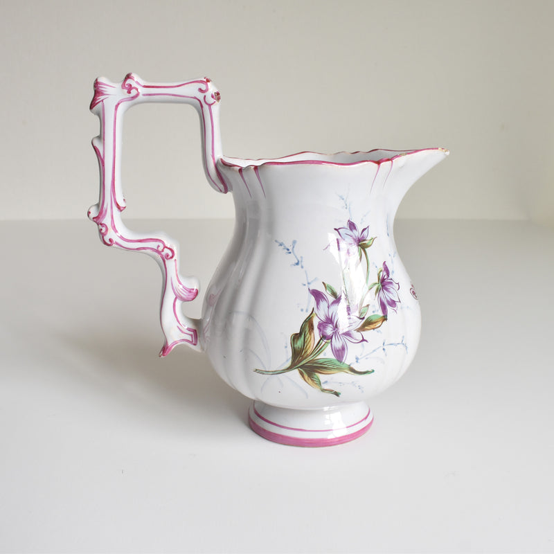 Antique Creamer, Saint-Clément, Emile Gallé, Libellule