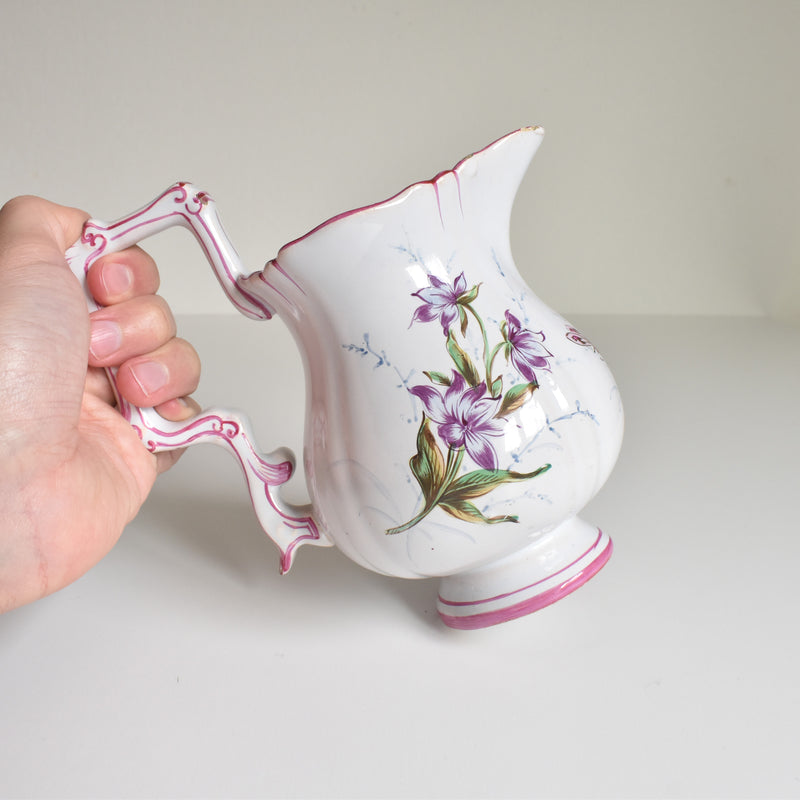 Antique Creamer, Saint-Clément, Emile Gallé, Libellule
