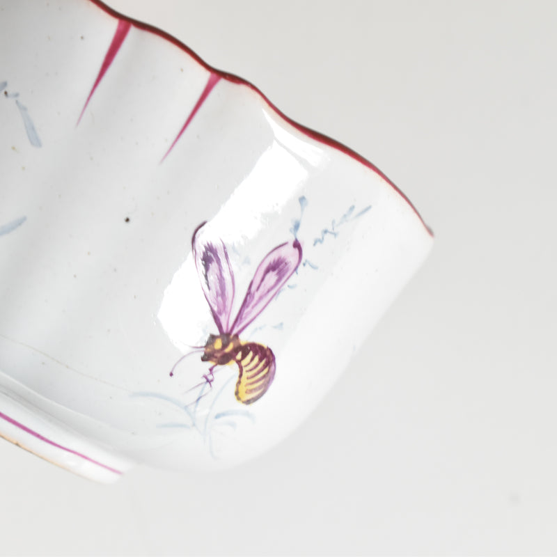 Antique Cup & Saucer St. Clement Emile Gallé Libellule A