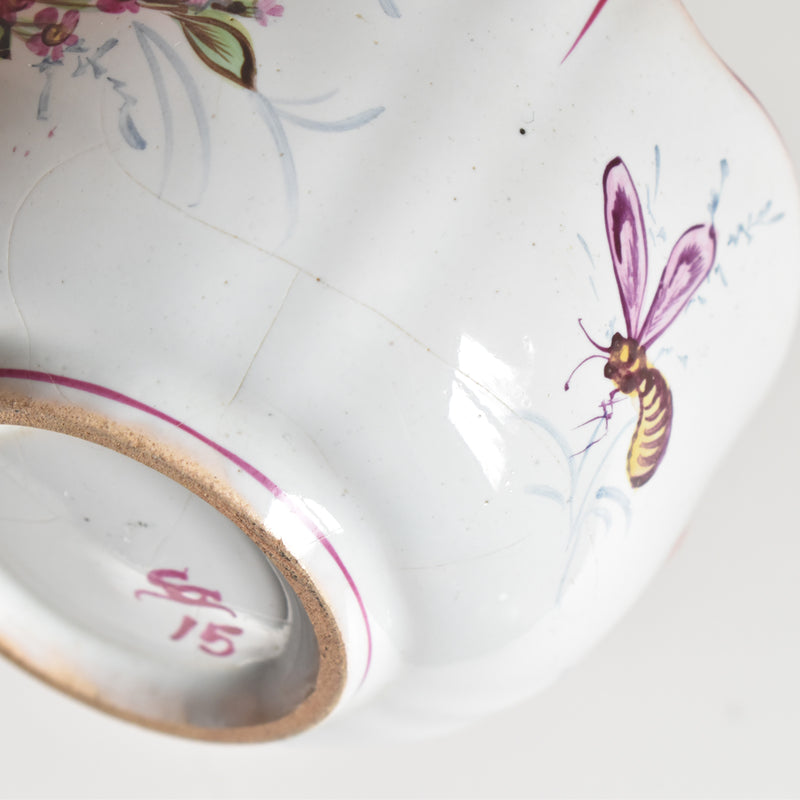 Antique Cup & Saucer St. Clement Emile Gallé Libellule A