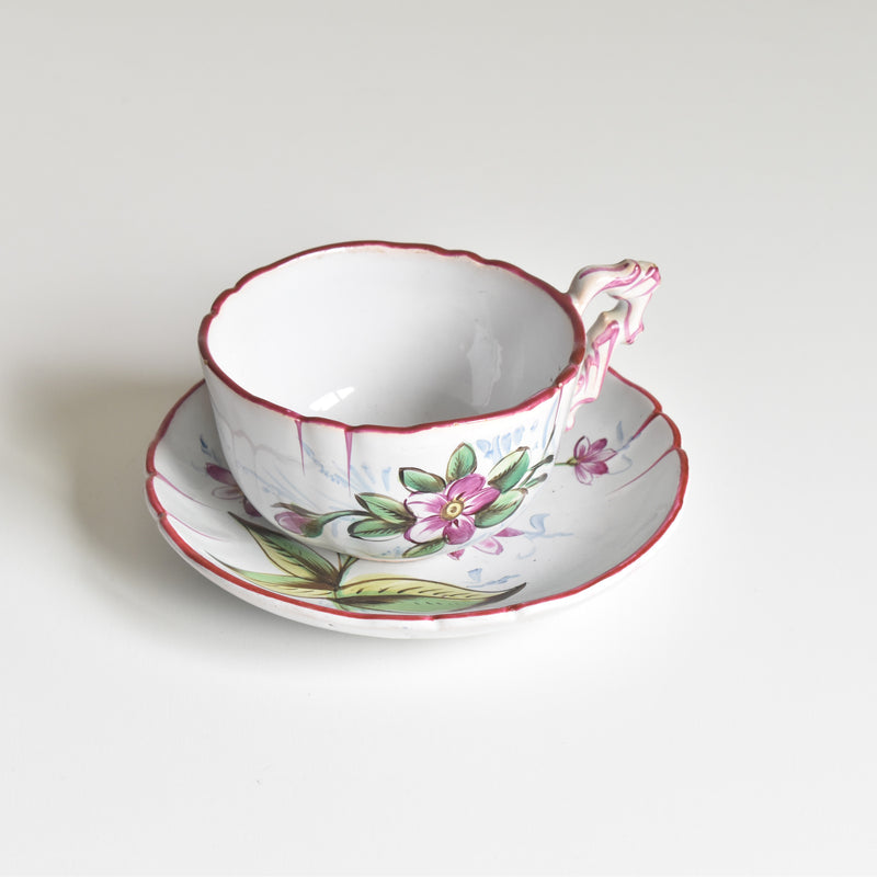 アンティークカップ＆ソーサー サンクレマン エミールガレ Libellule(リベリュル） B