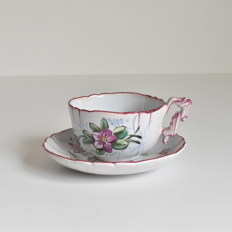 アンティークカップ＆ソーサー サンクレマン エミールガレ Libellule(リベリュル） B