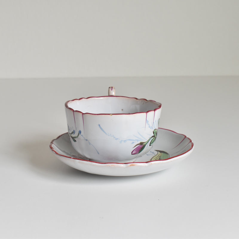 アンティークカップ＆ソーサー サンクレマン エミールガレ Libellule(リベリュル） B