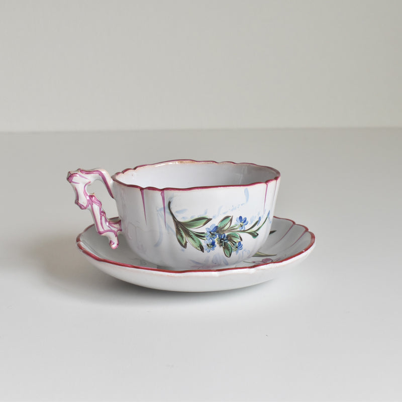 アンティークカップ＆ソーサー サンクレマン エミールガレ Libellule(リベリュル） B