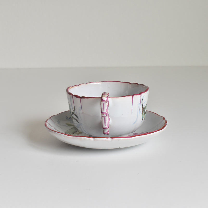 アンティークカップ＆ソーサー サンクレマン エミールガレ Libellule(リベリュル） B