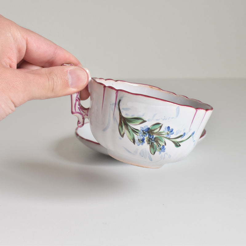 アンティークカップ＆ソーサー サンクレマン エミールガレ Libellule(リベリュル） B