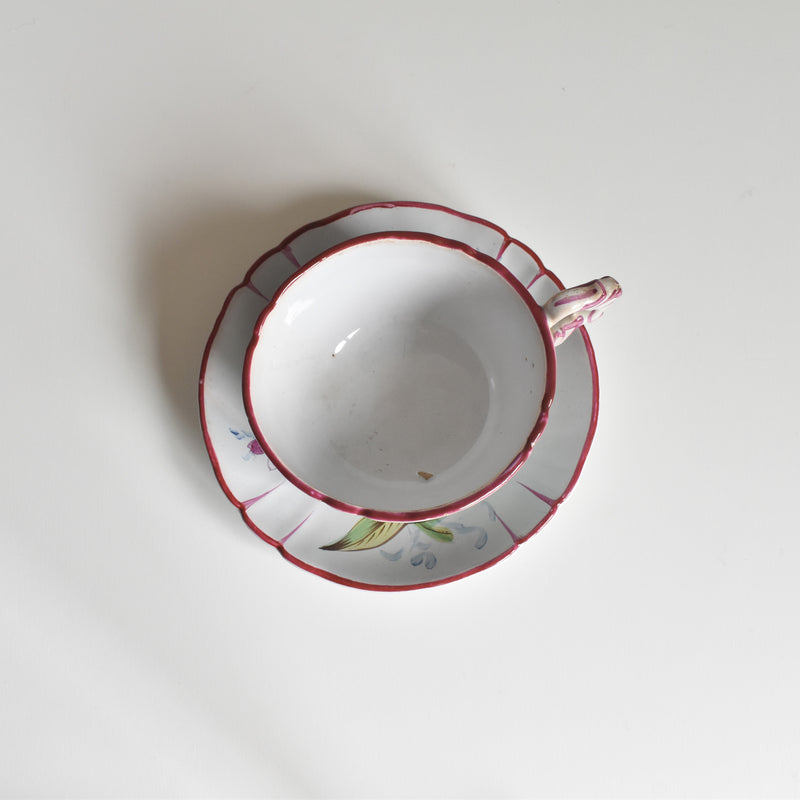 アンティークカップ＆ソーサー サンクレマン エミールガレ Libellule(リベリュル） B