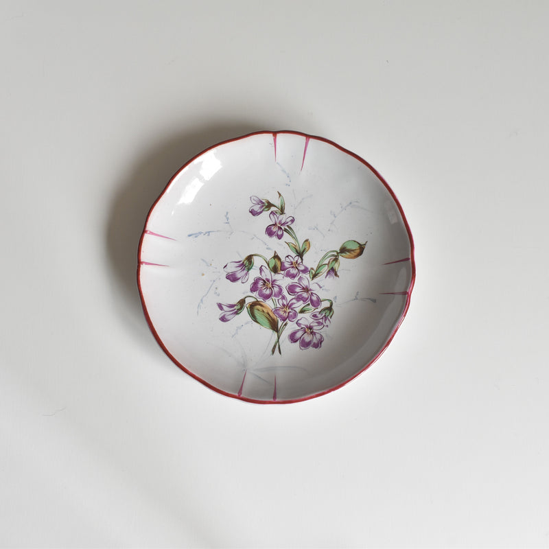 Antique cup & saucer St. Clément Émile Gallé Libellule C