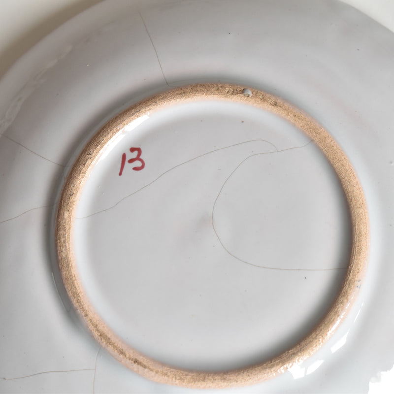 Antique cup & saucer St. Clément Émile Gallé Libellule C