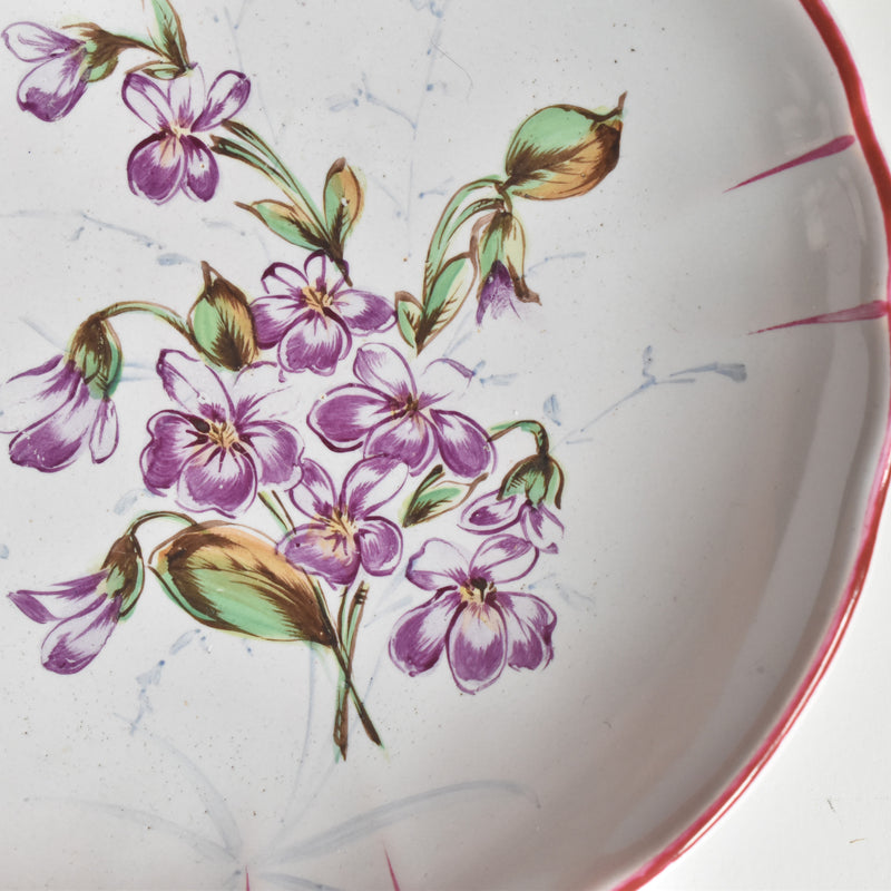 Antique cup & saucer St. Clément Émile Gallé Libellule C